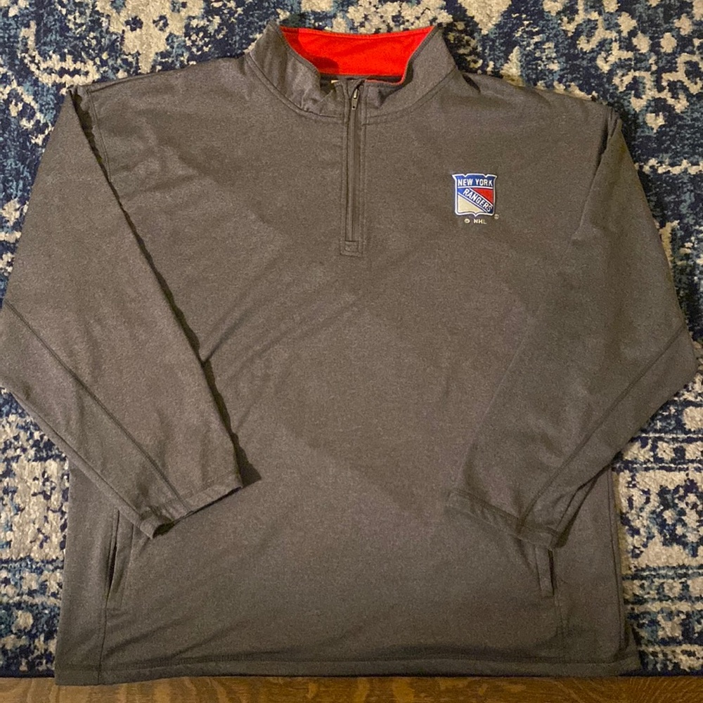 New York Rangers NHL Quarter Zip Pullover